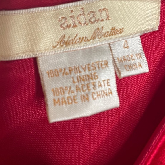 Aidan by Aidan Mattox Satin Cold Shoulder Mini Dress - Picture 13 of 13